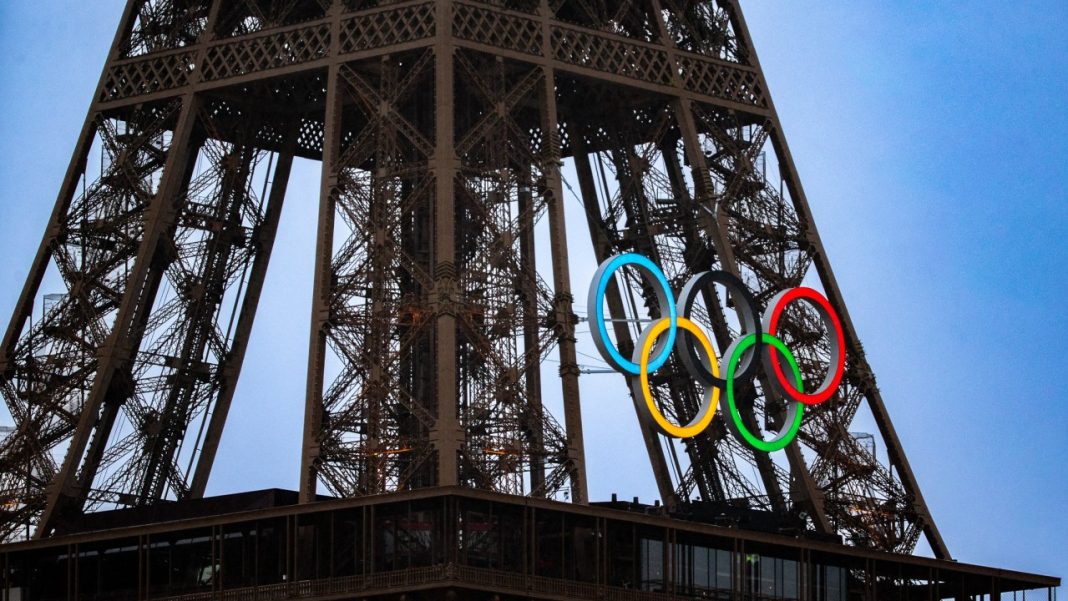 Torre Eiffel durante as Olimpíadas de Paris