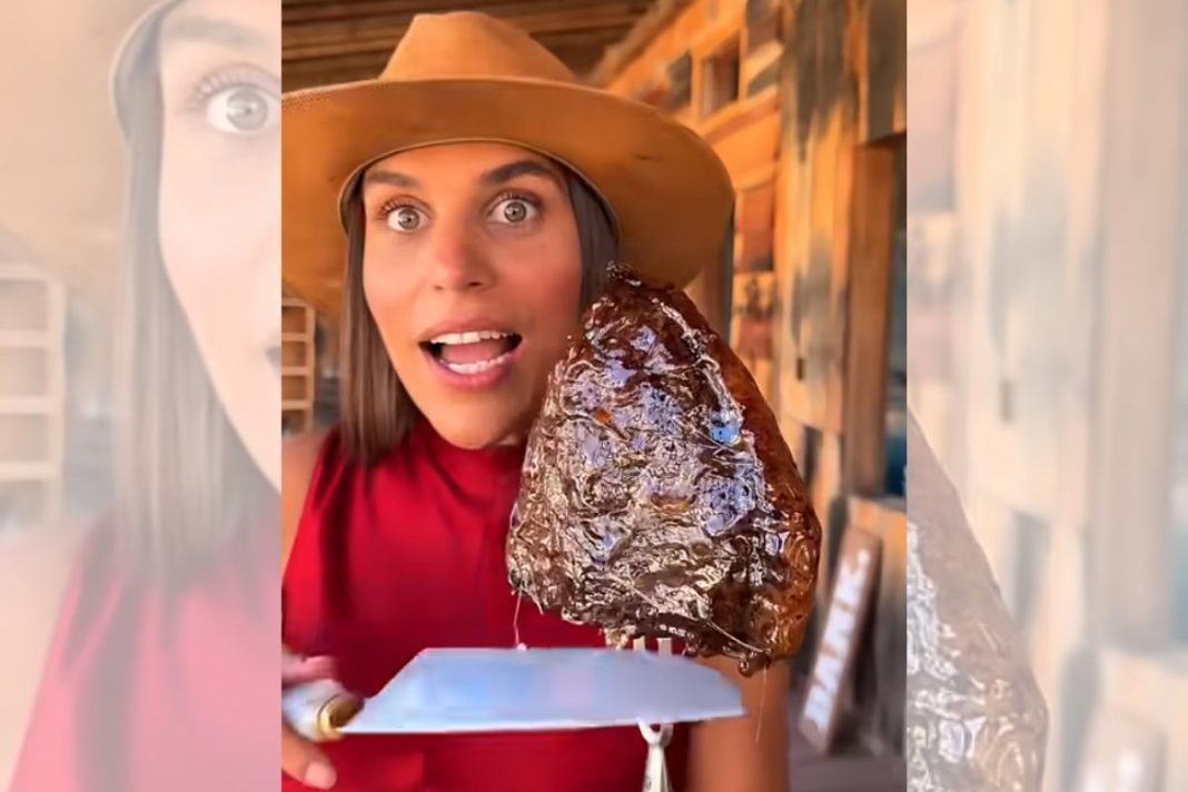 Frame do vídeo da Picanha do Amor da chef Ju Lima no TikTok